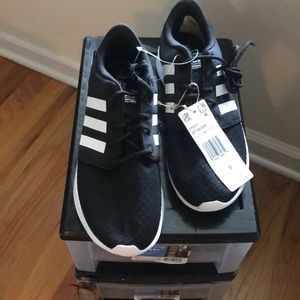 Adidas black Cloudfoam QT Racer sneaker